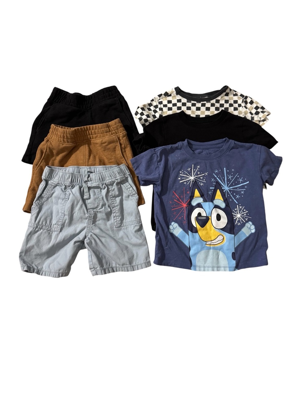 Toddler 2T Lot of 6 - 3 T-Shirts and 3 Shorts Lot